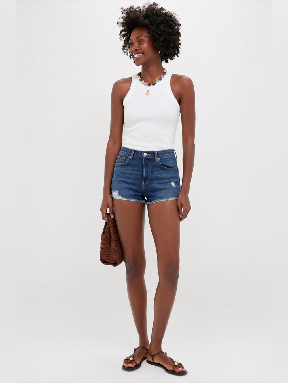 Levi’s Women’s High Rise Denim Jean Shorts Cut Offs Stretchy Size 31 *339